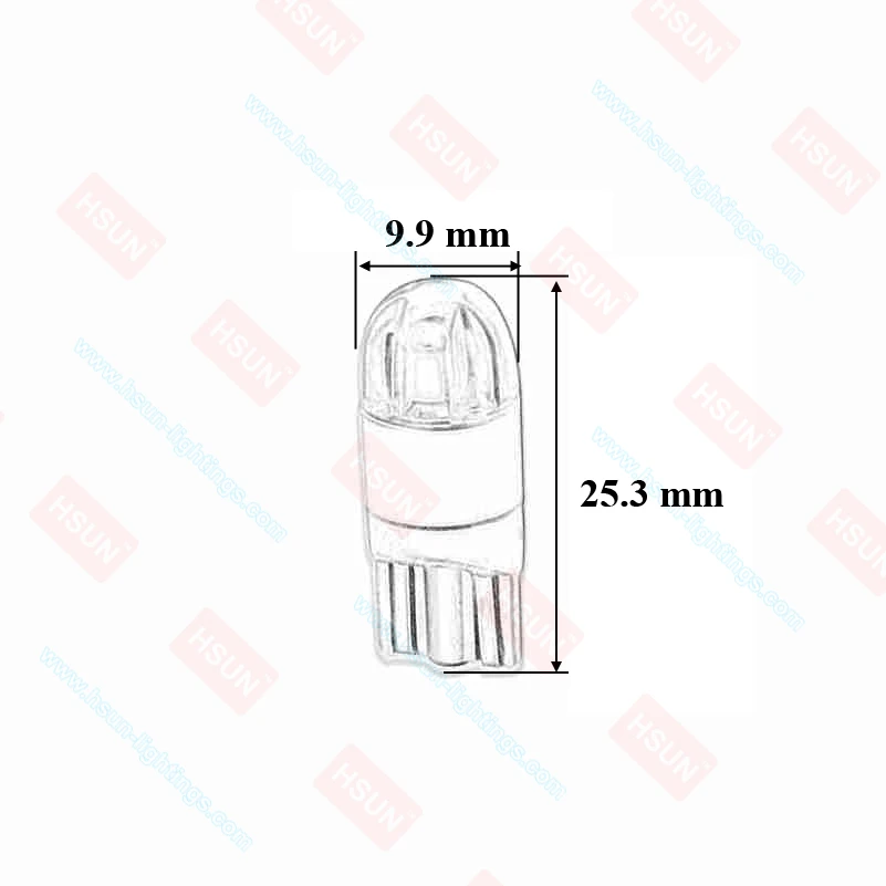 2 шт. индикатор питания лампы T10 1/2/3SMD 3030 светодиодные для авто автомобилей фар