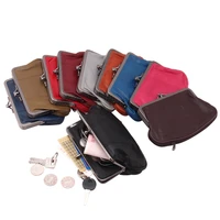 women cute sheepskin coin purse real genuine leather small wallet girls change pocket pouch hasp keys bag mini clutch wallets