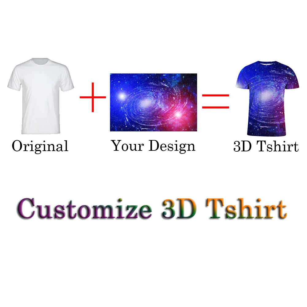 3D Print Индивидуальная рубашка с бесплатной печатью, с двух сторон, индивидуальный логотип, футболки, сделай сам, ваш текстовый дизайн здесь - Цвет: 3D Print
