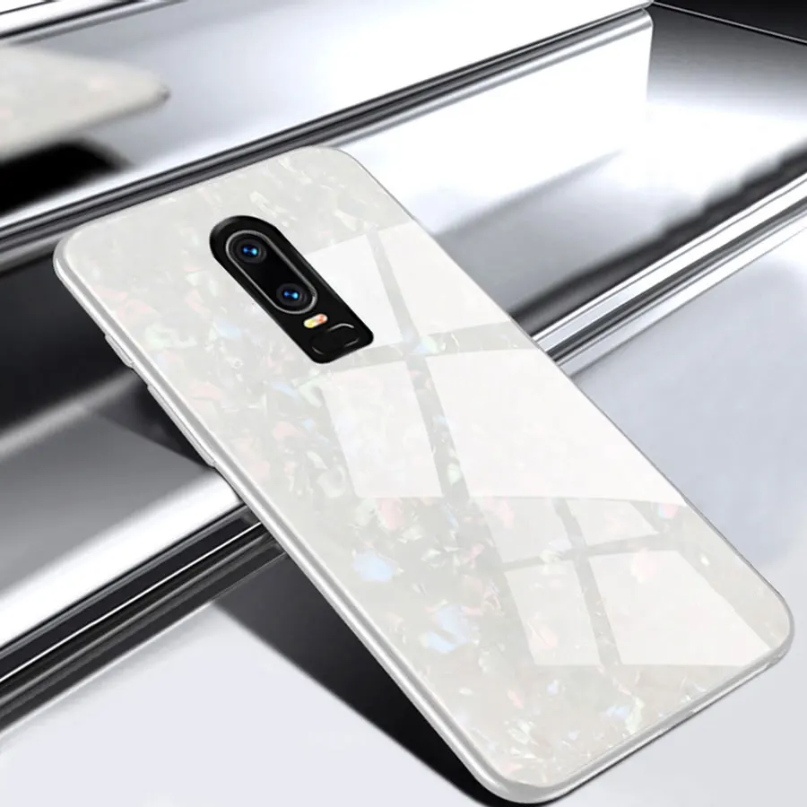 Чехол для Oneplus 6 T, чехол для Oneplus 7, чехол One Plus 7 PrO 6 T, чехол с раковиной, твердость 9 H, ударопрочный, мраморный, закаленное стекло