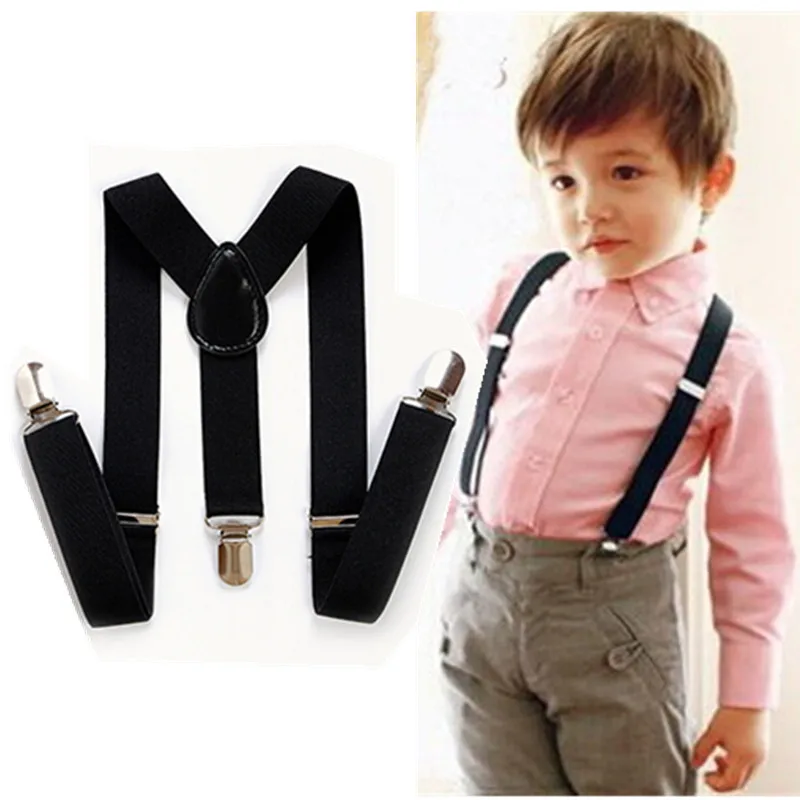 Однотонные регулируемые подтяжки для детей 1 8 лет размеры S 40|baby suspenders|kids bracesbraces for