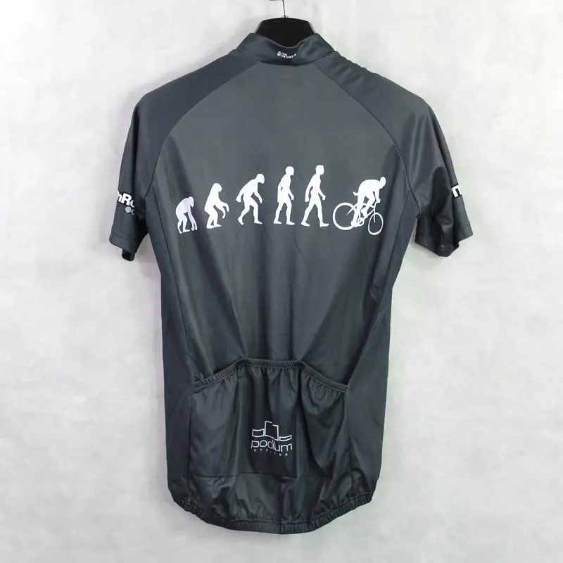 

Alien SportsWear Evolution Pattern Men Summer Short Sleeve Cycling Apparel Black Ciclismo Ropa Quick Dry Bicycle Clothing