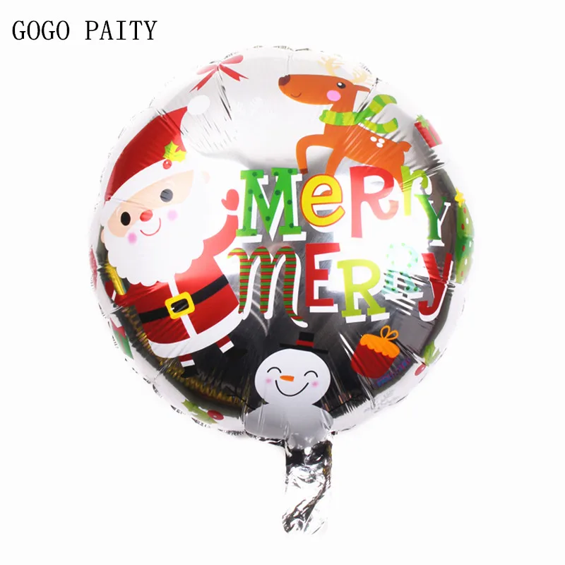 GOGO PAITY бесплатная доставка 18 дюймов Круглый Санта-Клаус Рождество воздушный шар