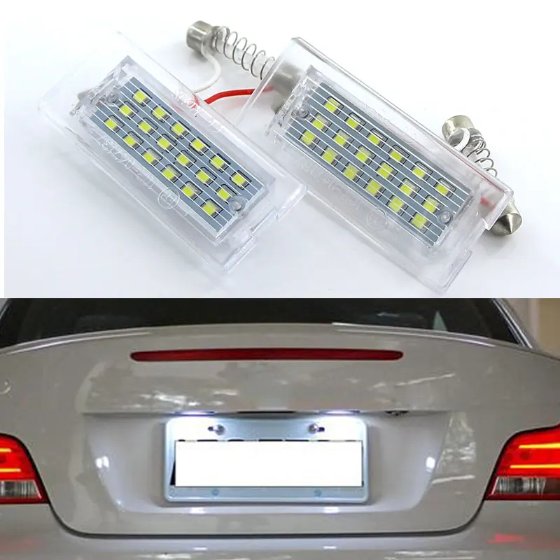 Apmatauto 2 шт. белые светодиодные с CANbus номерной знак светильник лампа 18 SMD 3528 для BMW E53