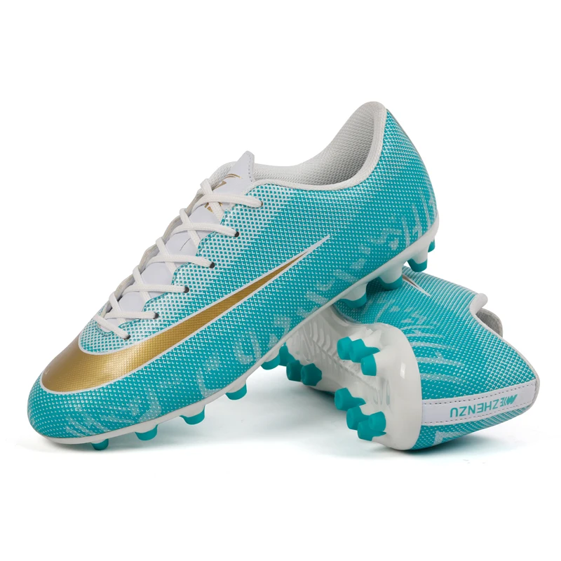 Оригинальные мужские футбольные бутсы тренировочные длинные шипы детские