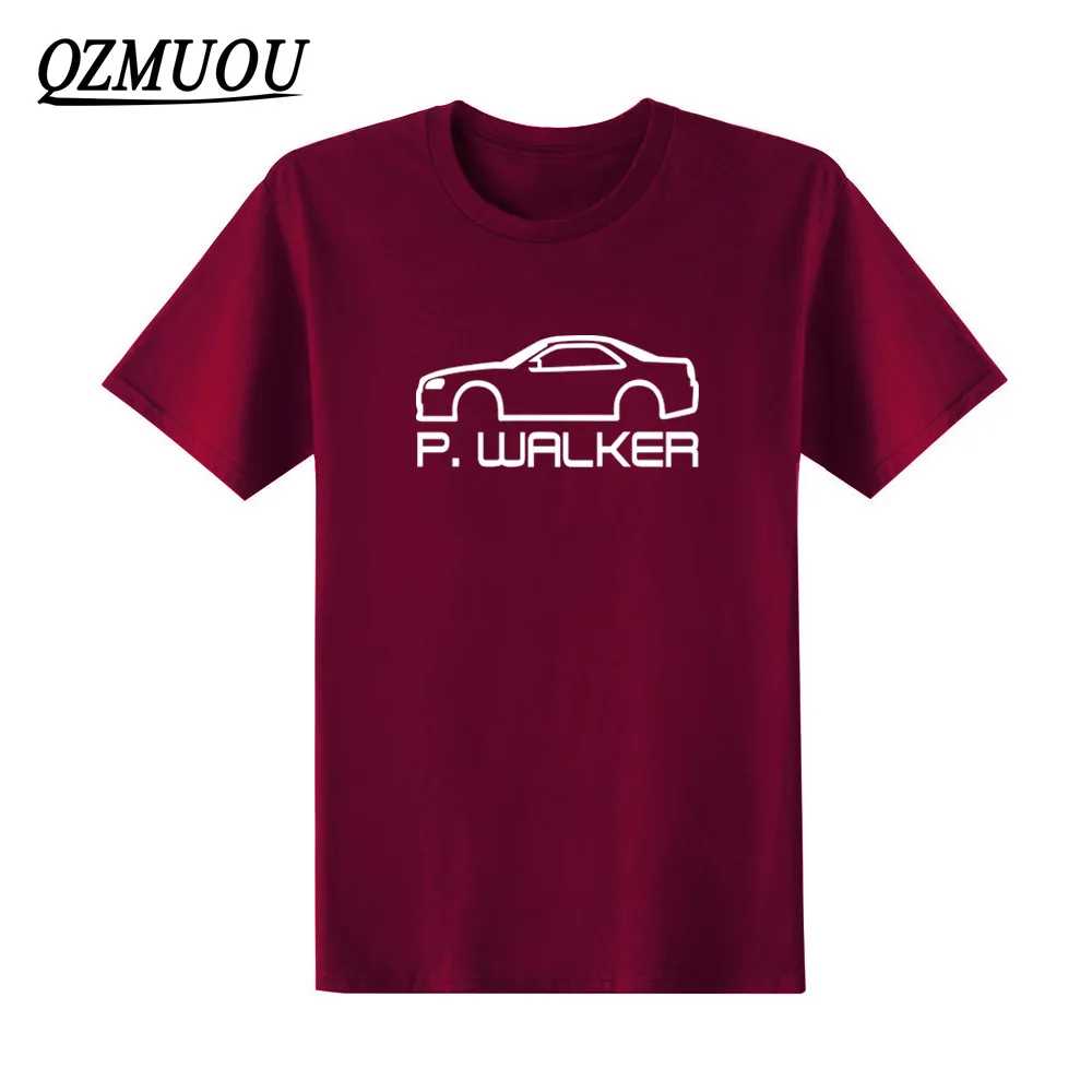 Футболка мужская с принтом Форсаж 7 Пол Уокер модная повседневная хлопковая