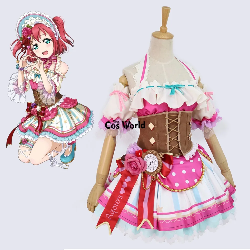 Милый! Солнечный свет! Платье подружки невесты Kurosawa Ruby Aqours шоколадное платье на