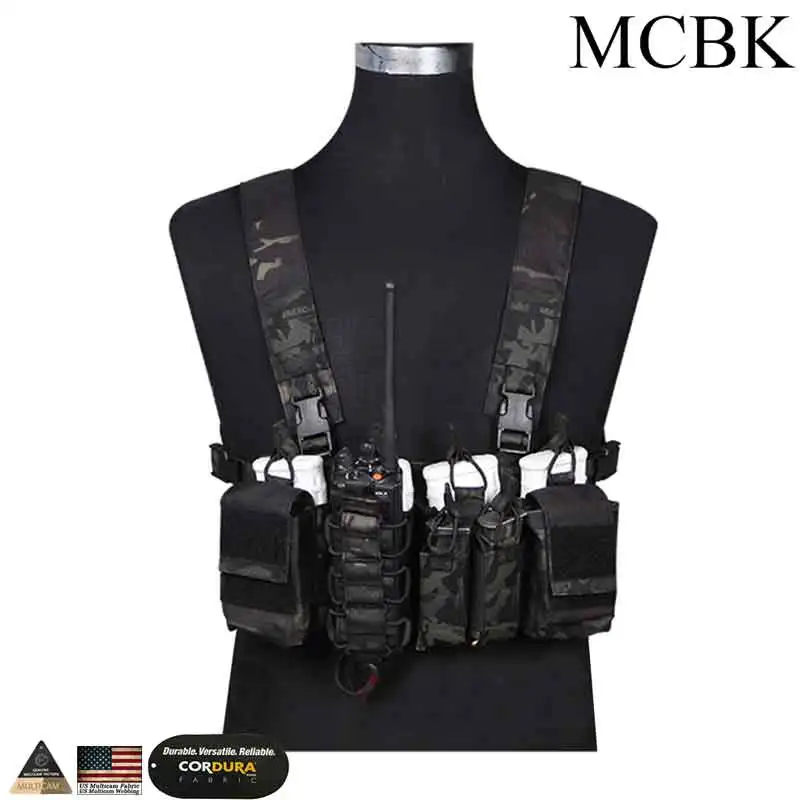 MCBK EMERSONGEAR D3CR Тактический нагрудная установка страйкбол охотничий жилет Molle Чехол простой тактический жилет мультикам черный WG EM7442 - Цвет: MCBK