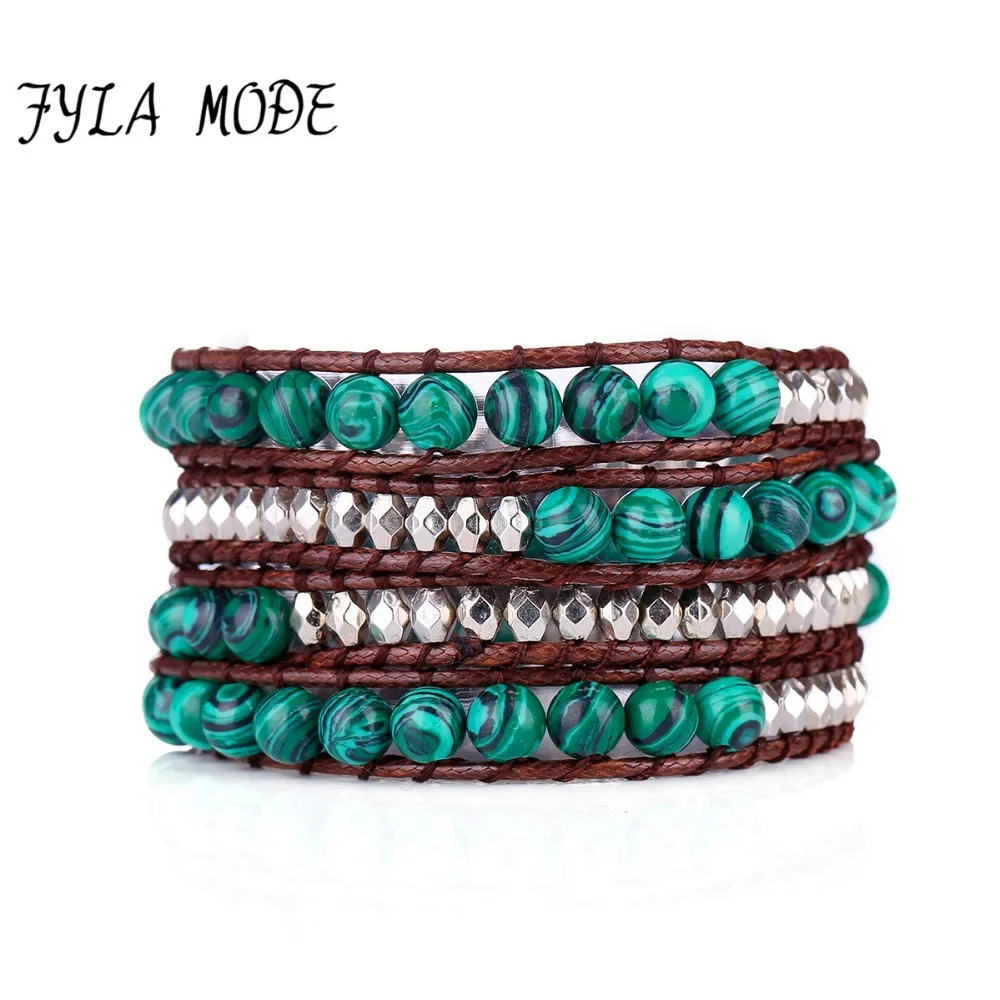 Модные бусины Fyla в виде выбранного павлина с серебряными гранеными бусинами CCB