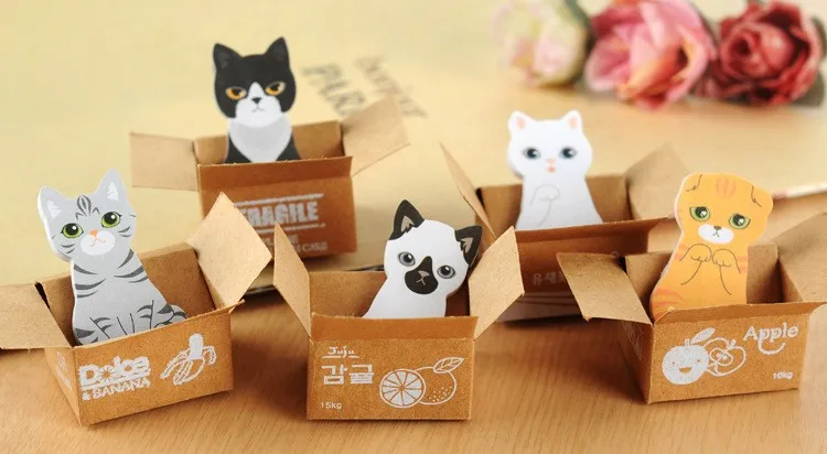 2 шт.(1 предмет = 30 страница) милые животные Блокнот Kawaii офиса DIY Дневник Наклейки стационарный набор Изделия из бумаги большой подарок