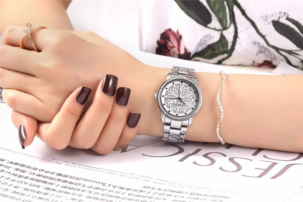 CRRJU Top Luxury Brand Women Quartz Watch Ladies wristwatches relogio feminino rose gold