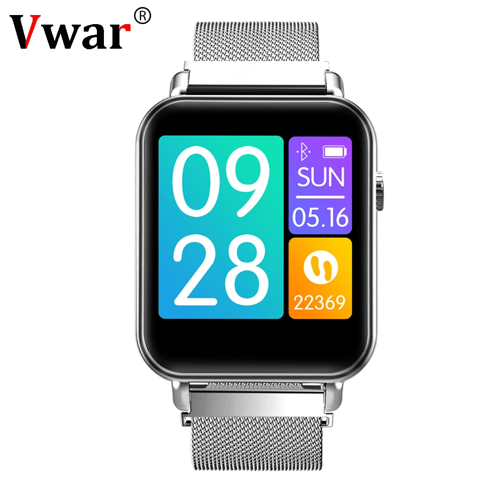 Vwar V66 Смарт часы для мужчин кровяное давление IP67 Водонепроницаемый фитнес трекер
