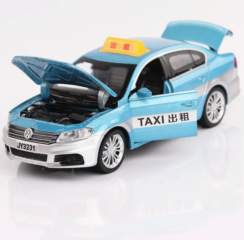 1/32 Diecasts & Toy Vehicles Volkswagen Lavida модель автомобиля такси со звуком и светом
