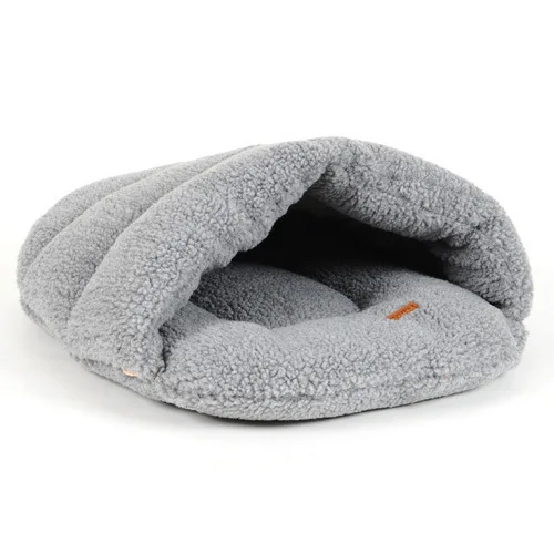 Luxury Gray HOOPET со съемным моющимся чехлом для саморазогрева спальный боди с принтом «Snuggle мешок кровать приятные пещера Хомяк и маленькая собака/кошка собак из мягкой кожи; цвет серый, желтый; сезон лето - Цвет: Luxury Gray