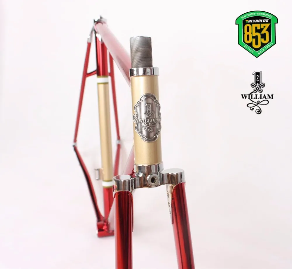 Reynolds 853 рифлёная рама хромированная молибденовая рама Рама для шоссейного велосипеда Гоночная рама в рамке выравнивание дизайн Винтажный велосипед f