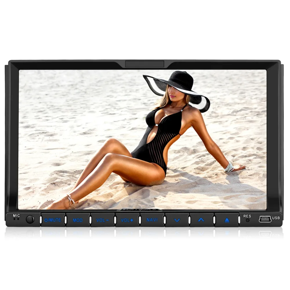 Тыква 2 Din 7 ''android 6 0 универсальный автомобильный Радио DVD плеер 4 ядра DAB + стерео