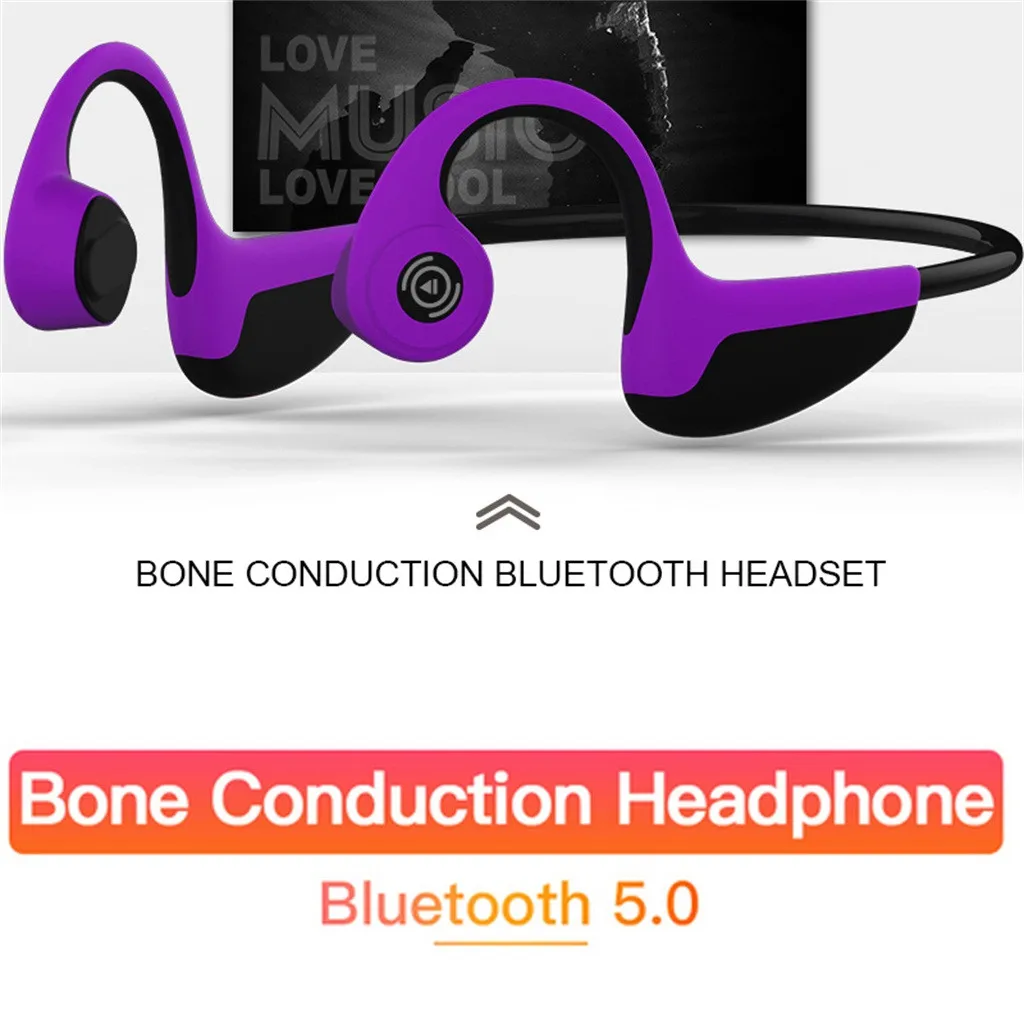 HiFi Bluetooth 4.2 wireless earplugs bone conduction stereo sports earphones 3D surround sound audio and video earplugs#10