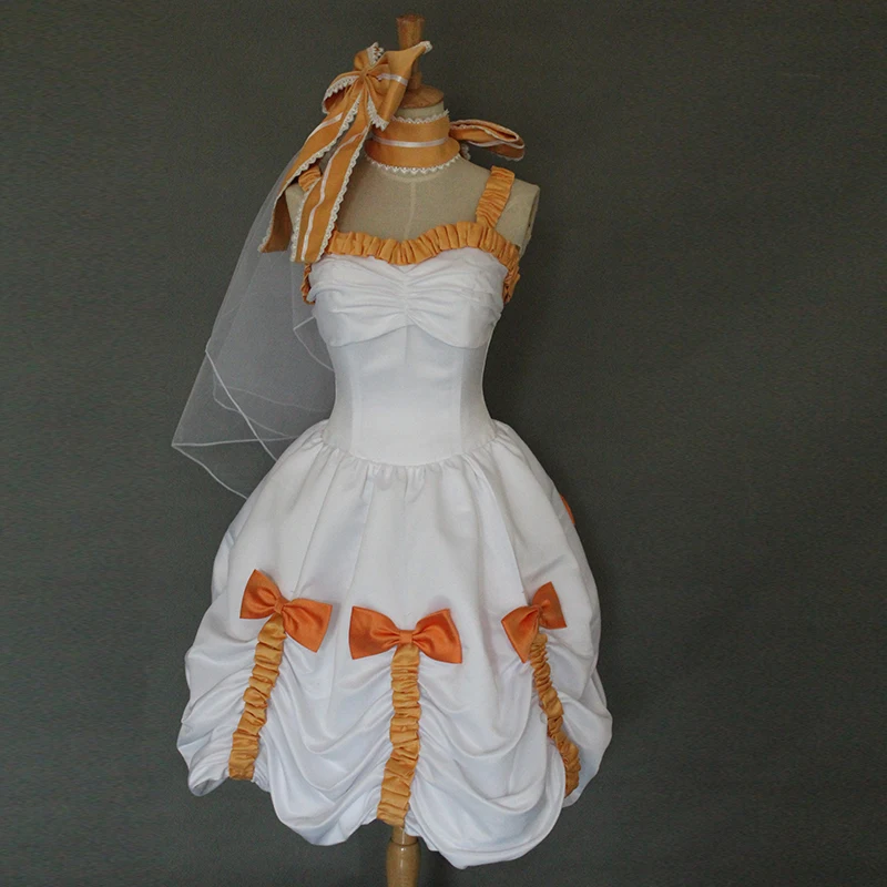 

LoveLive Hanayo Коидзуми белое платье для подружки невесты Косплэй костюм