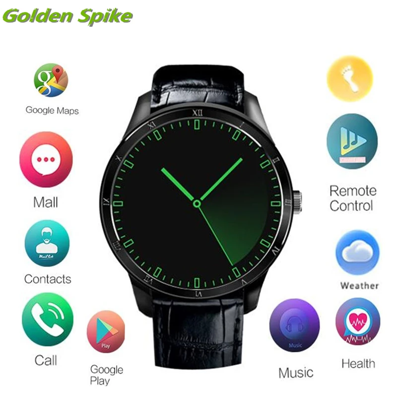 2017 android смарт часы Finow q5 smartwatch android5.1 2 г/3 г mtk6580 3 Г GPS WI FI 512 МБ + 8 ГБ pk kw88 для
