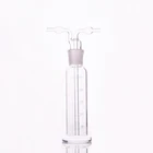 Бутылка для мытья Drechsel, емкость 250 мл, лабораторная стеклянная газовая бутылка для мытья, кальян