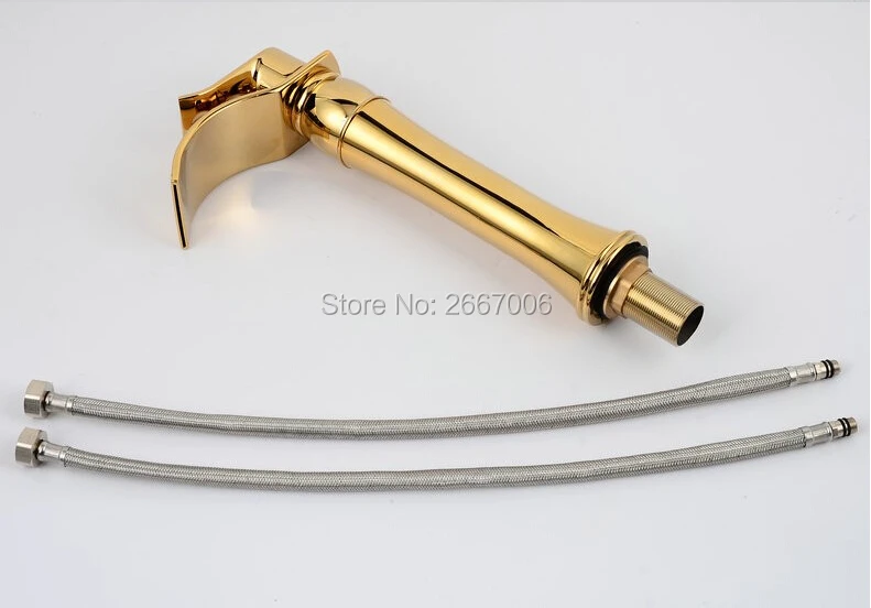 Бесплатная доставка Лидер продаж дизайнерский латунный кран с широким носиком