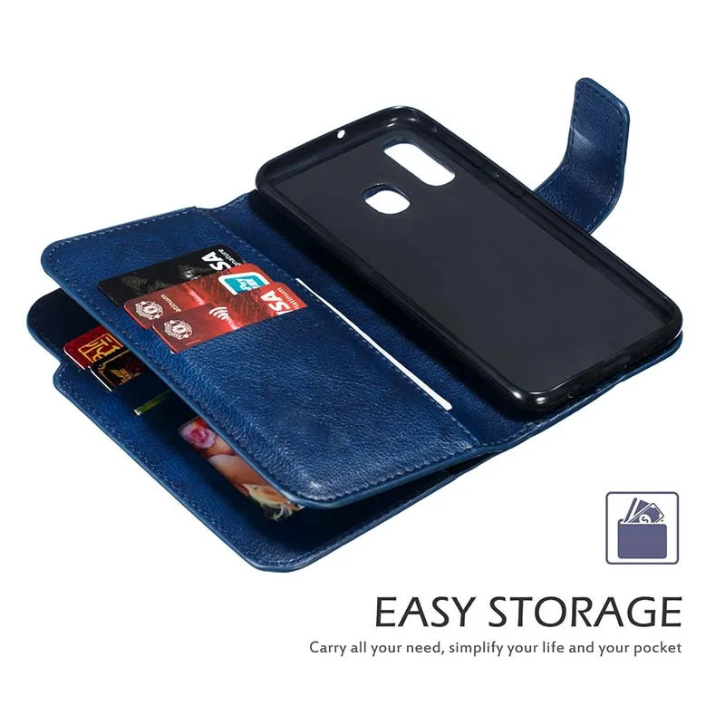 Из искусственной кожи чехол для samsung Galaxy A70 A 10 20 30 40 50 60 70 S кожа+ Мягкий ТПУ 9 карт Слот для наличных Стенд Флип Чехол