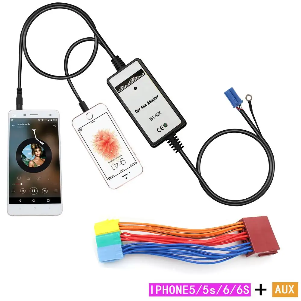 Автомобильное зарядное устройство Moonet для iPhone CD MP3 3 5 мм интерфейс AUX адаптер VW Beetle