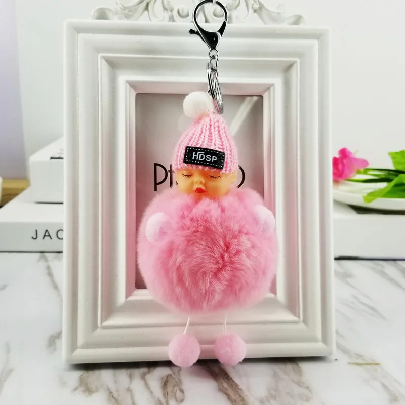 Детский брелок с пушистым шариком Pom Poms декоративные подвески для женщин детские