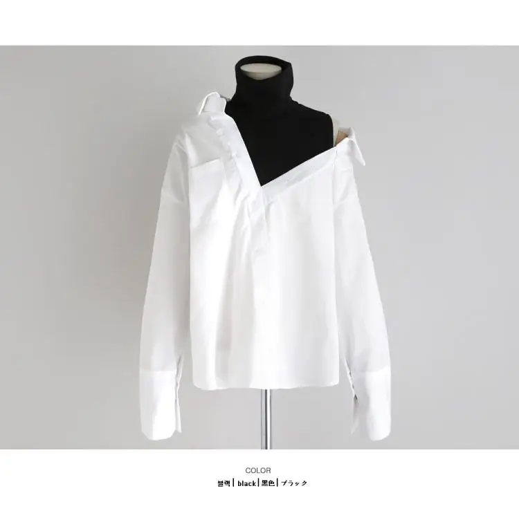 Женская свободная футболка белая универсальная короткая с длинным рукавом и