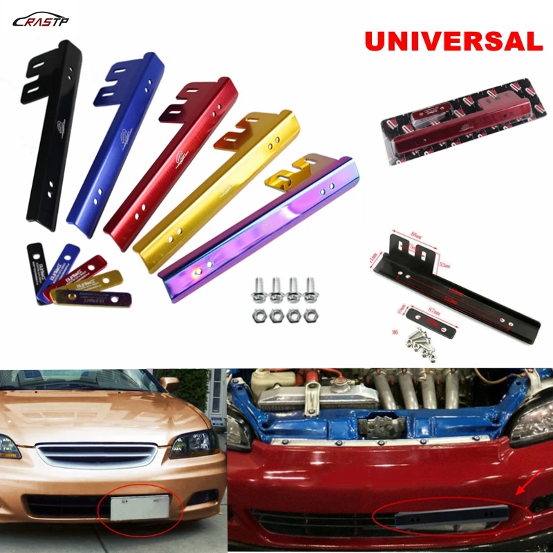 Алюминиевый релокатор номерного знака RASTP JDM для установки переднего держателя