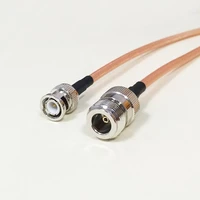 high quality low attenuation bnc male plug switch n female jack rf coax cable rg142 50cm 20 adapter