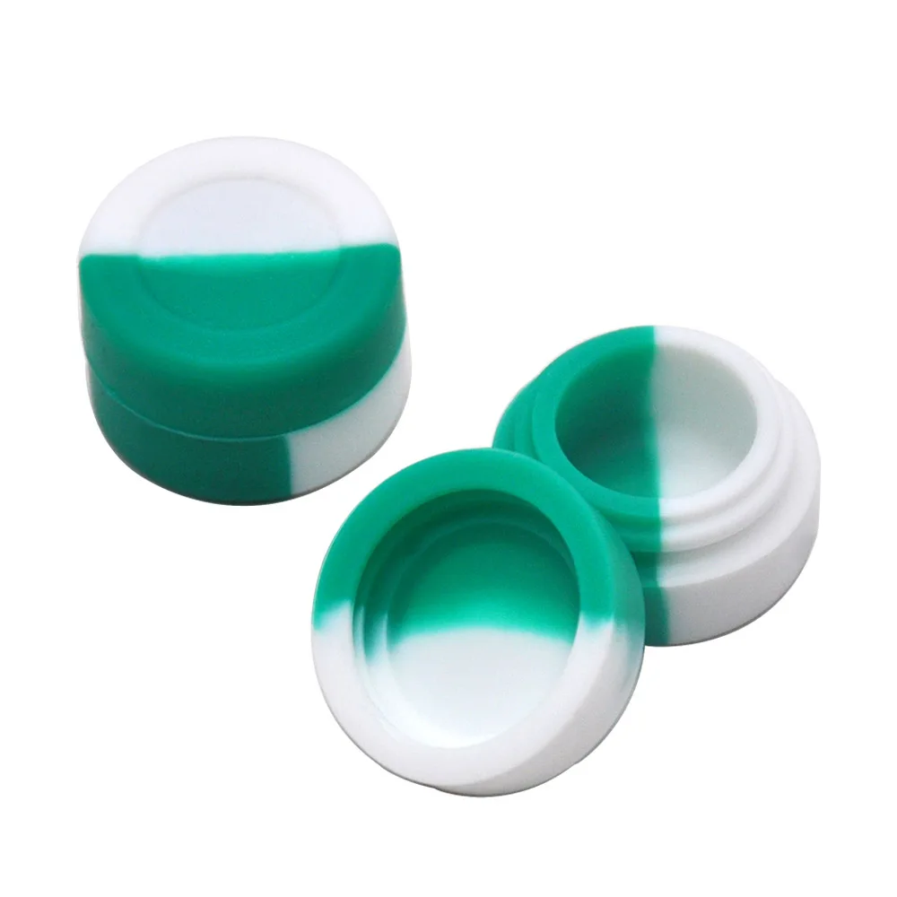 20 шт. антипригарный FDA силиконовый воск Dab Oil Stash Jar 3 мл Небьющийся контейнер
