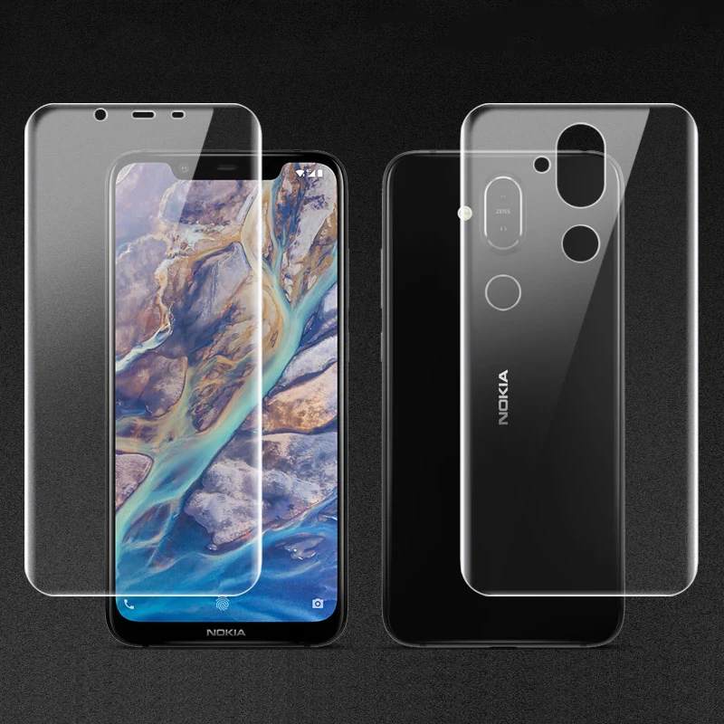 Ультра тонкая прозрачная передняя задняя крышка мягкая Гидрогелевая пленка для