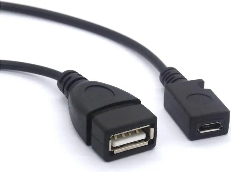 Угловой Y образный разветвитель Micro USB кабель OTG усилитель питания Шнур 2 0 A мама до