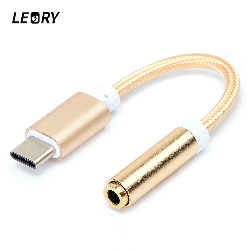Кабель адаптер для наушников LEORY Type C 3 5 мм с разъемом USB 0 и AUX Letv 2/Letv 2 Pro/Letv Max 2| |