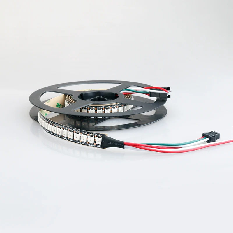 SMD5050 144 светодиодный s/m светодиодный адресуемых полосы света, цвет RGB пиксела полосы света, SK6812 IC вход DC5V, Мечта Цвет фона света