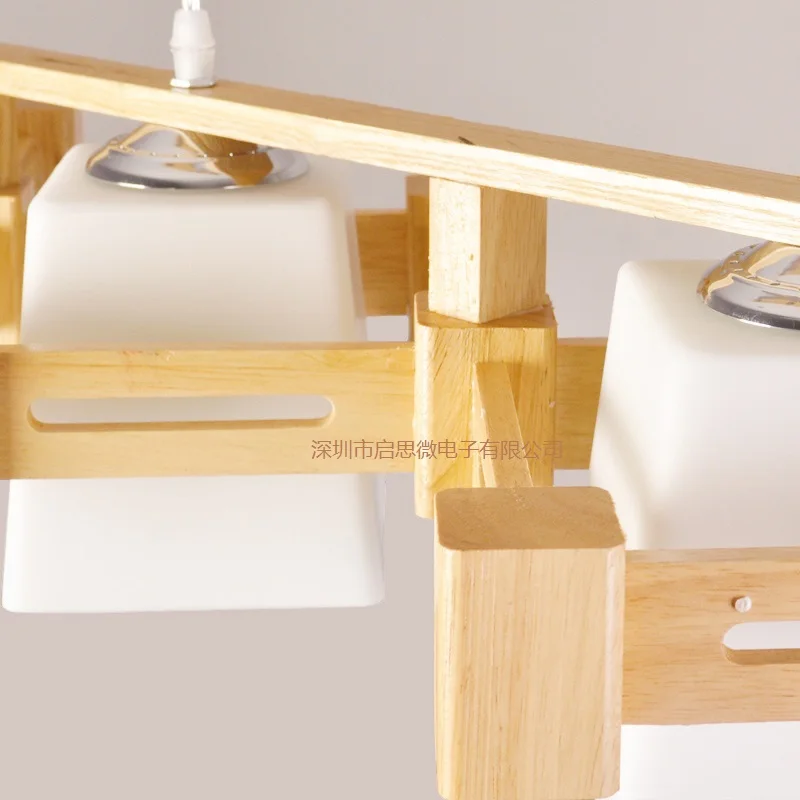 

New Modern Wooden pendant lights lamp for dinning room living room lampadario moderno Lustre pendant Lighting AC85-265V