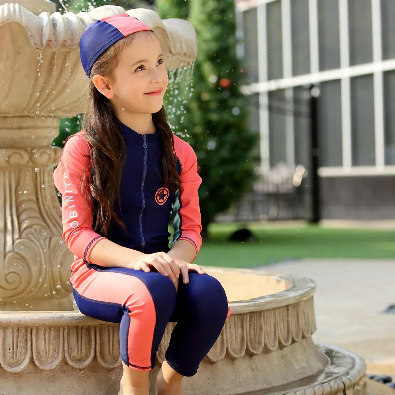 Детский цельный костюм для дайвинга из лайкры с защитой от ультрафиолета и