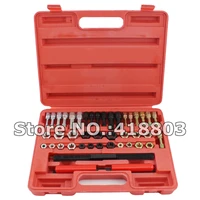 re threading tool set 42pc taps dies thread repair tool re thread set for automobile motorcycle truck tracto