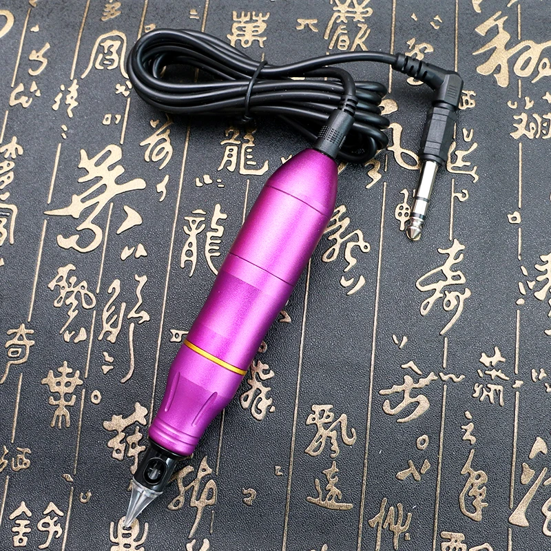 Pro татуаж Pen машина Татуировка MachineTattoo питания с Клип шнур PTM4321