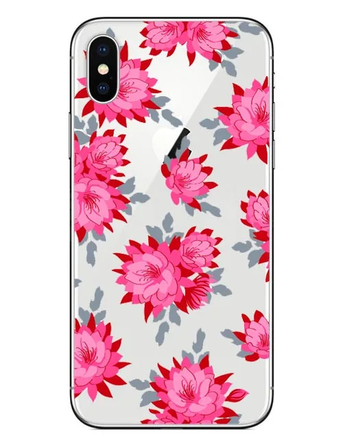 Tropical Plants Cactus Banana Leaves Soft silicone rubber TPU Phone Cases for iphone 5 5s SE 6 6s Plus 7 7Plus 8 X 10 | Мобильные