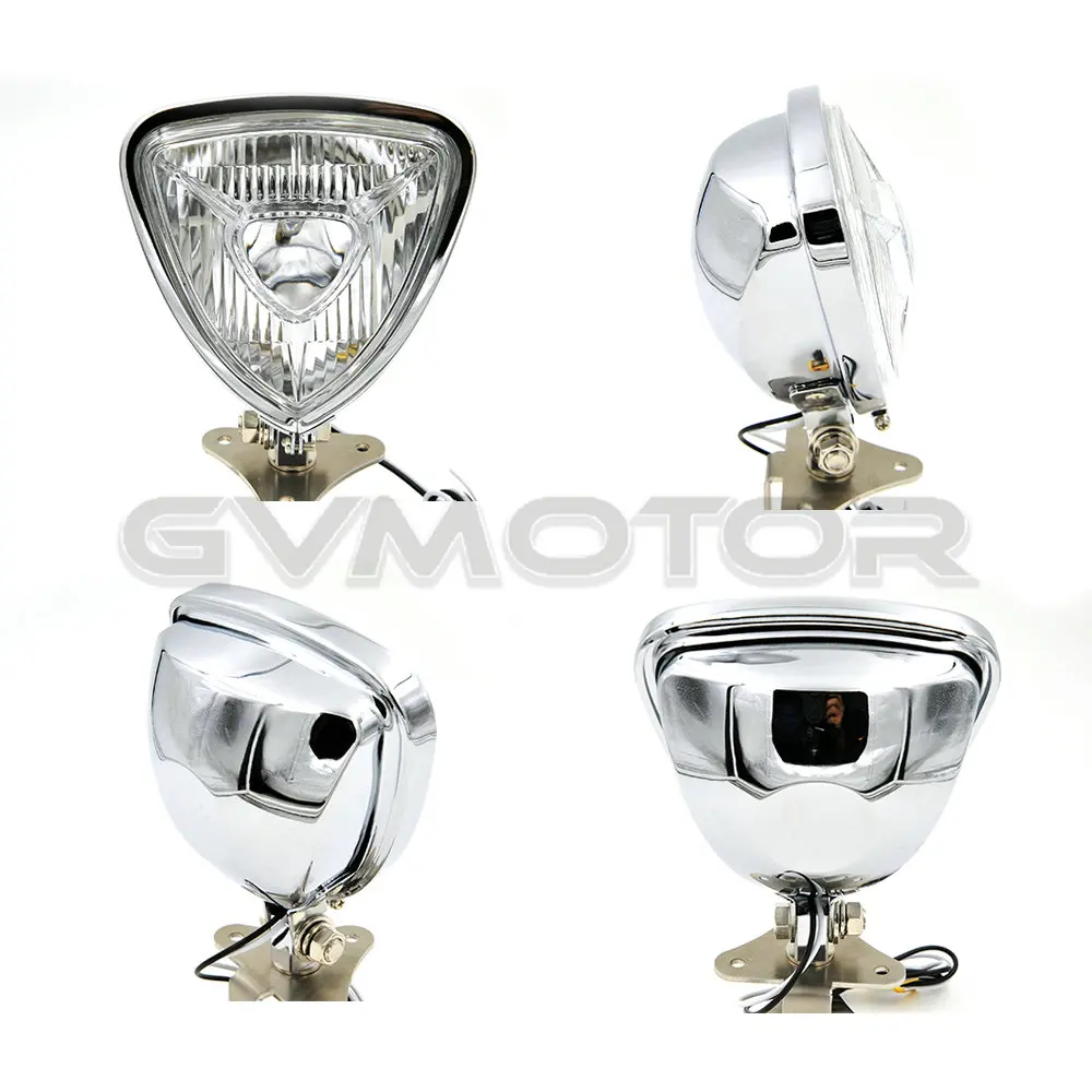 12 V/55 W H3 DEUS винтажные мотоциклетные треугольные светодиодные декоративные
