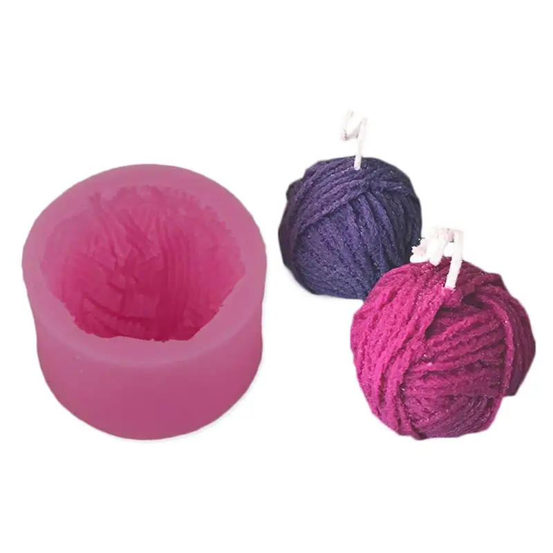 Круглая силиконовая форма в виде ваты свечи для самостоятельного изготовления