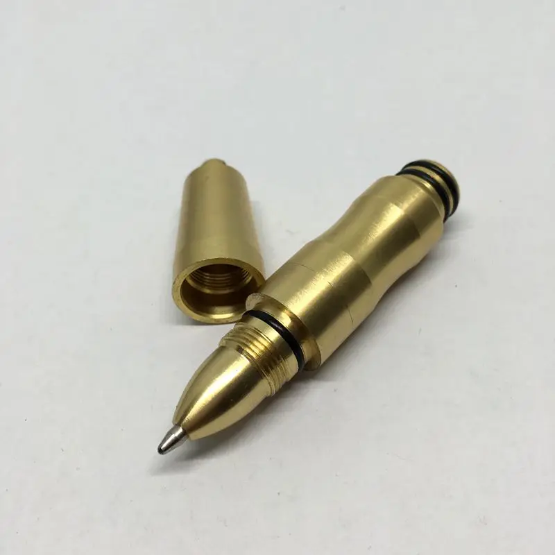 Инструменты для письма портативная ручка EDC твердая латунная карманная мини