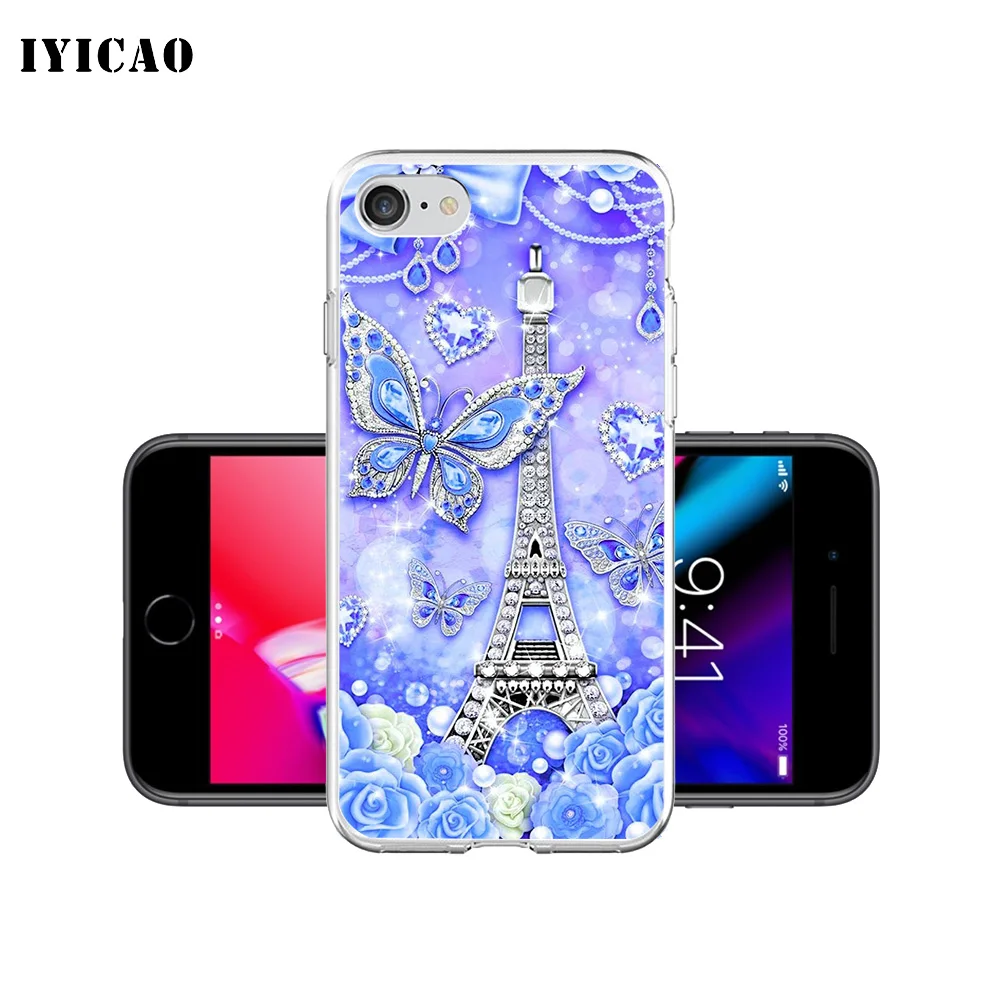 IYICAO Мягкий силиконовый чехол для iPhone X XR XS MAX 6 6s 7 8 Plus 5 5S SE TPU|Чехлы-накладки| |