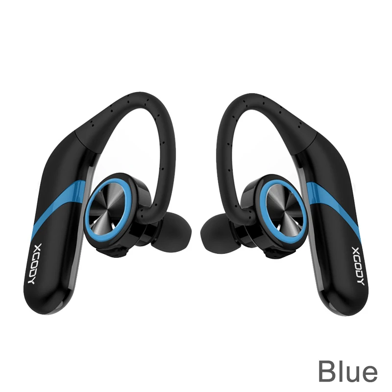 Синий XGODY S800 TWS Bluetooth наушники 5,0 стерео HIFI Звук беспроводные Bluetooth наушники с микрофоном для iphone xiaomi - Цвет: Синий