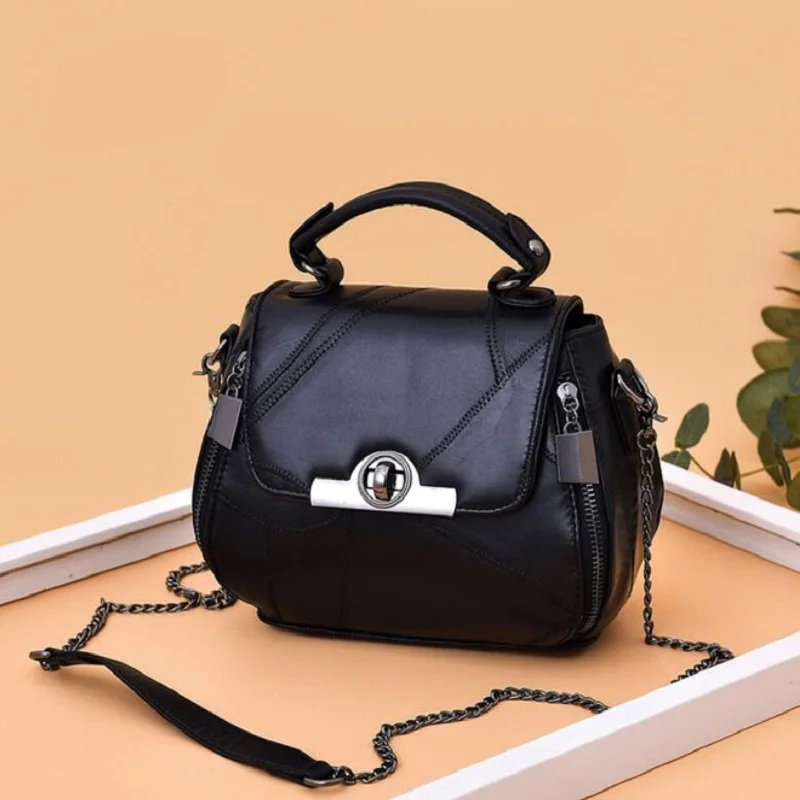 

handbags 100% Sheepskin luxury women's bag designer shoulder bags fashion Leather Ladies Chains bag women Classic messenger bag