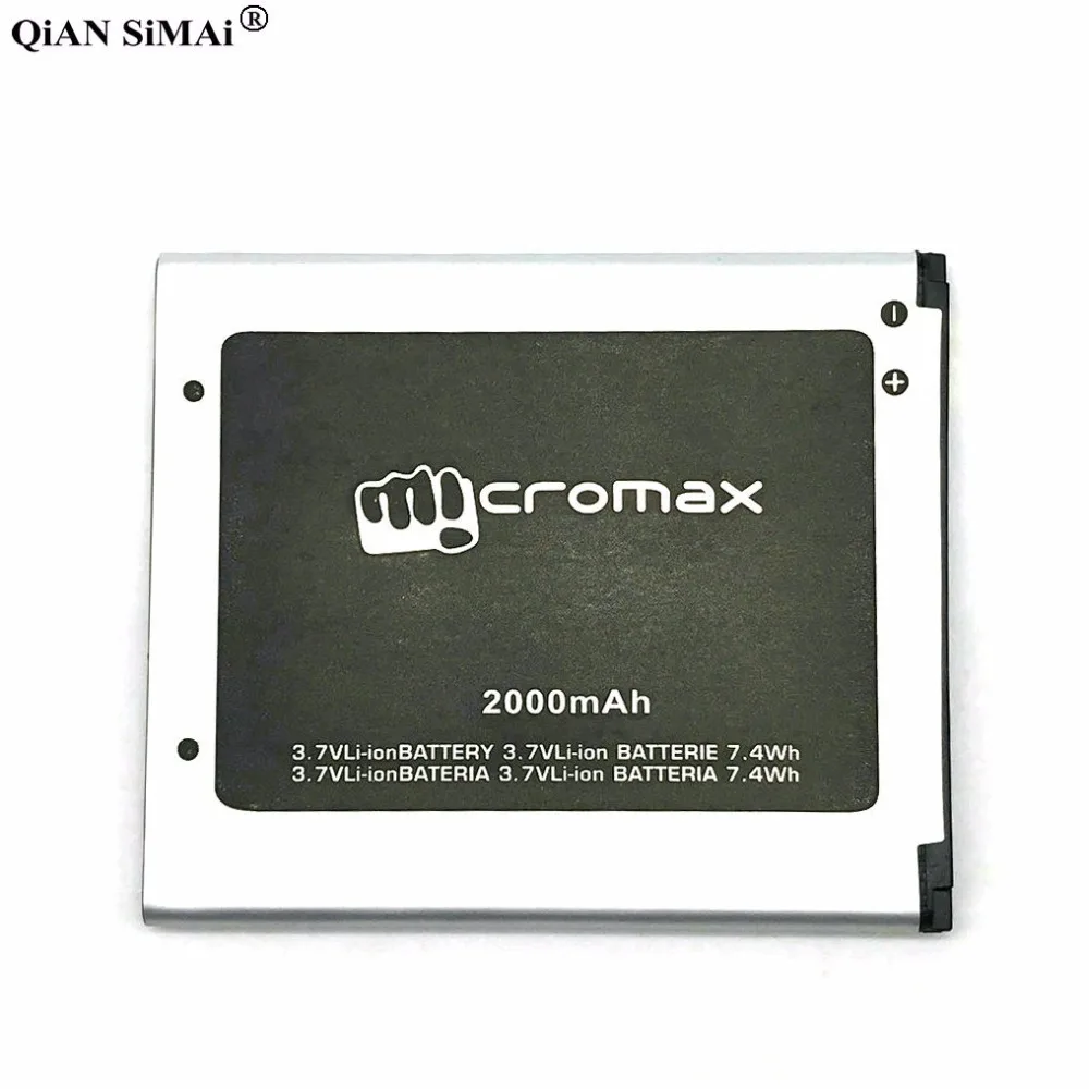 Новый высококачественный аккумулятор 2000 мАч для телефона Micromax Q340 A114 A92 A106 A115 A116 A117
