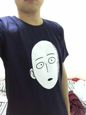 Xuanyutee летняя футболка Homme For Saitama One Punch Man аниме Fan Lover хлопковая Футболка с круглым