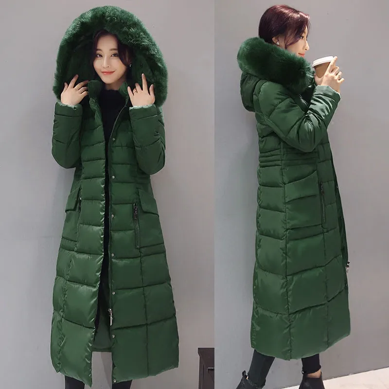 

Ukraine Hot Sale Real Full Zipper Winter Jacket Women 2020 Coat Long Parka Cotton-padded Coats Wadded Jackets Plus Size 4 Aa400